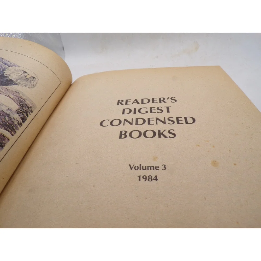 Readers Digest Condensed Books Volume 3 1984 Hardcover Skyscraper Lady Washingto